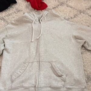 Hollister Gray Zip-Up Hoodie